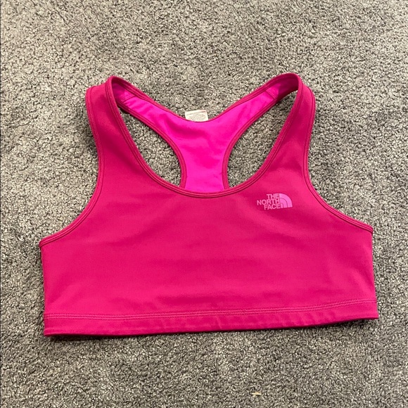 EUC Woman’s XL The North Face Reversible Racerback Sports Bra in Pink - Picture 6 of 6